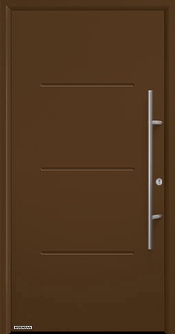 Входная дверь Hormann (Германия) Thermo65, Мотив 515, цвет коричневый 