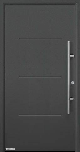 Входная дверь Hormann (Германия) Thermo65, Мотив 515, цвет серый антрацит