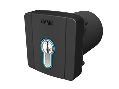 Купить Встраиваемый ключ-выключатель CAME SELD2FDG с цилиндром замка DIN и синей подсветко с доставкой и установкой в Ялте