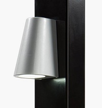 Купить Элегантное LED-освещение Locinox (Бельгия) TRICONE для ворот, цвета zilver и 9005 (черный) в Ялте