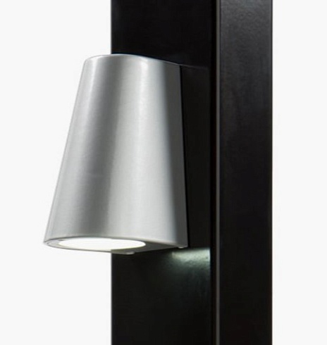 Заказать Элегантное LED-освещение Locinox (Бельгия) TRICONE для ворот, цвета zilver и 9005 (черный) в Ялте