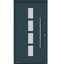 Двери входные алюминиевые  ThermoPlan Hybrid Hormann – Мотив 501 в Ялте