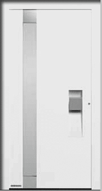 Двери входные алюминиевые ThermoCarbon Hormann - Мотив 306 в Ялте